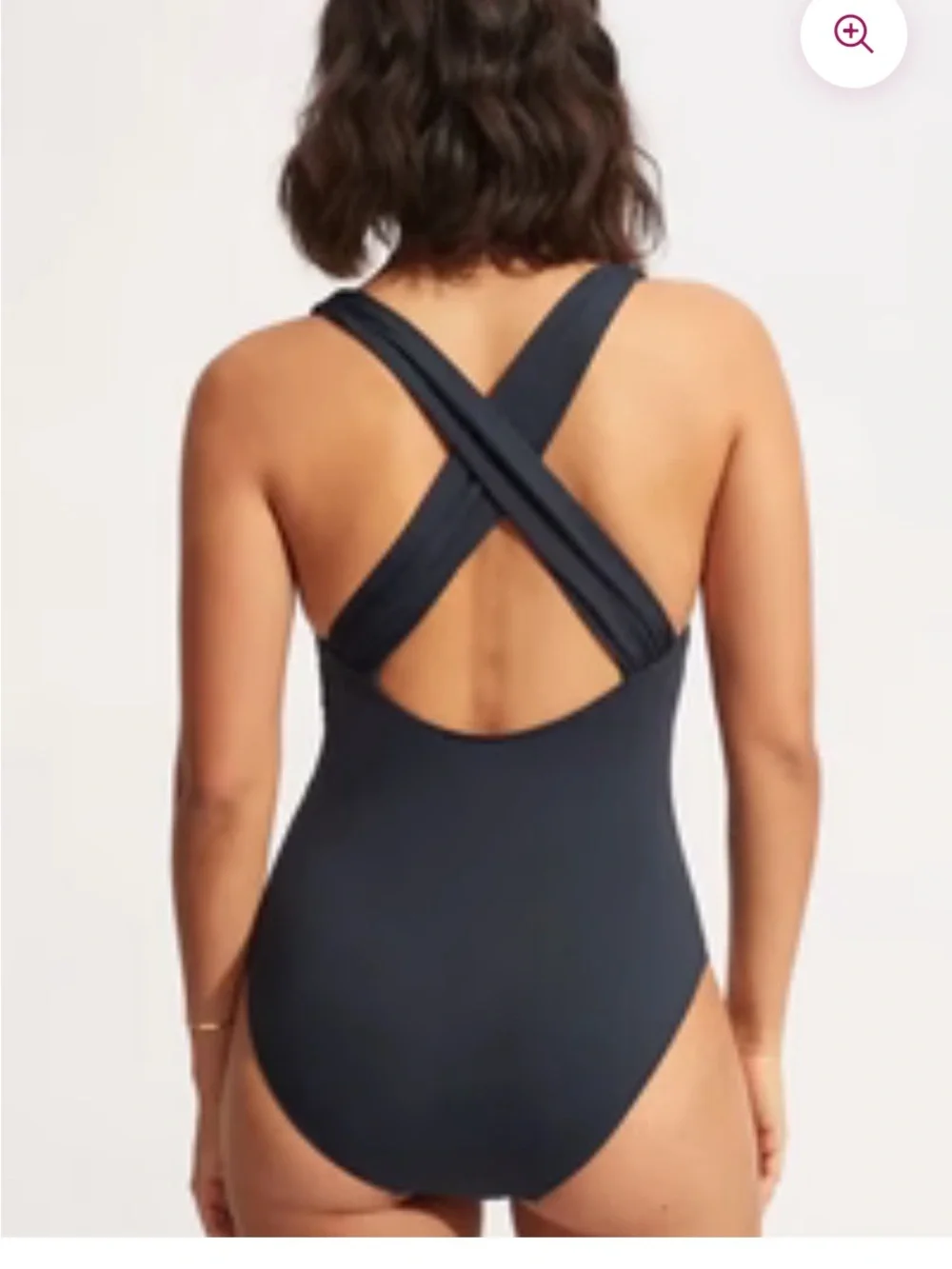 Seafolly Deep V One-Piece Swimsuit in Navy NWT! Size 10!